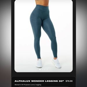 Alphalete alphalux wonder leggings 30” - whale blue